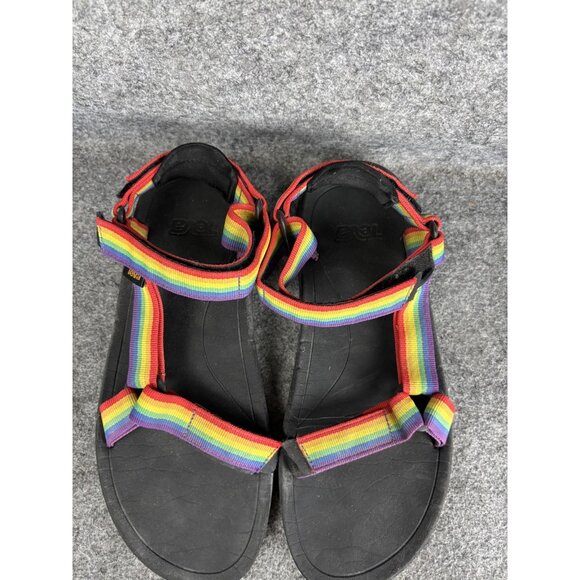 Teva Sandals Womens Size 7 Rainbow Pride Strappy Sport Hiking Water Shoes Trail - Picture 3 of 8